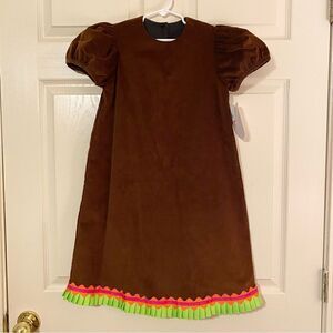 NWT Mulberry St. Chocolate Brown Corduroy Dress